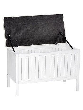 Tabouret de salle de bain en bois avec rangement Olso GM