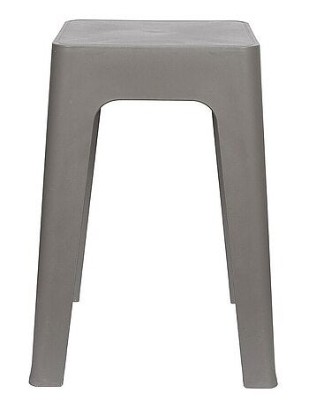 Tabouret empilable coloris gris
