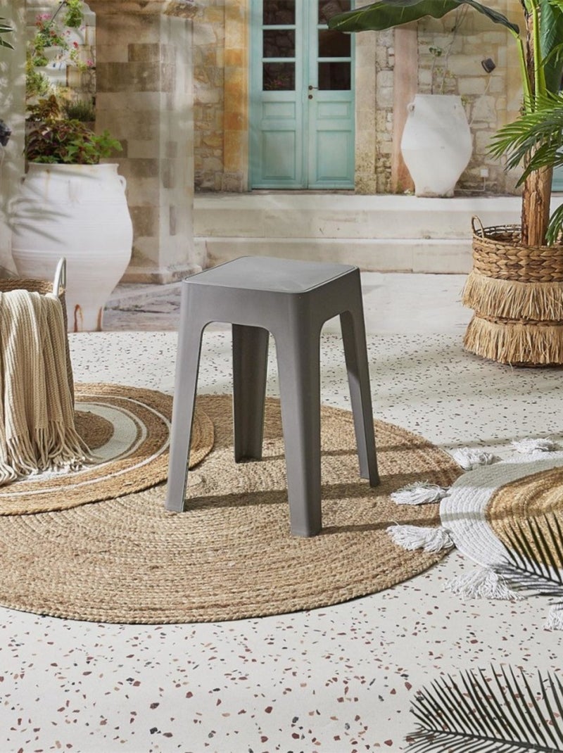 Tabouret empilable coloris gris Gris - Kiabi