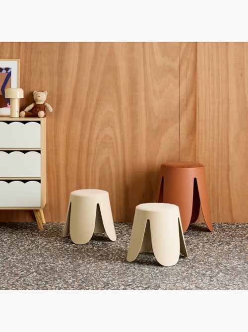 Tabouret empilable enfant bouclette texturée (lot de 2) Niki kids - Kiabi
