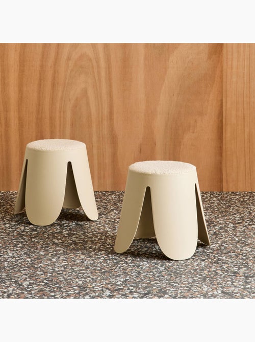 Tabouret empilable enfant bouclette texturée (lot de 2) Niki kids - Kiabi