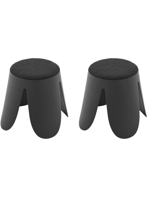 Tabouret empilable enfant bouclette texturée (lot de 2) Niki kids - Kiabi Tabouret empilable enfant bouclette texturée (lot de 2) Niki kids - Kiabi