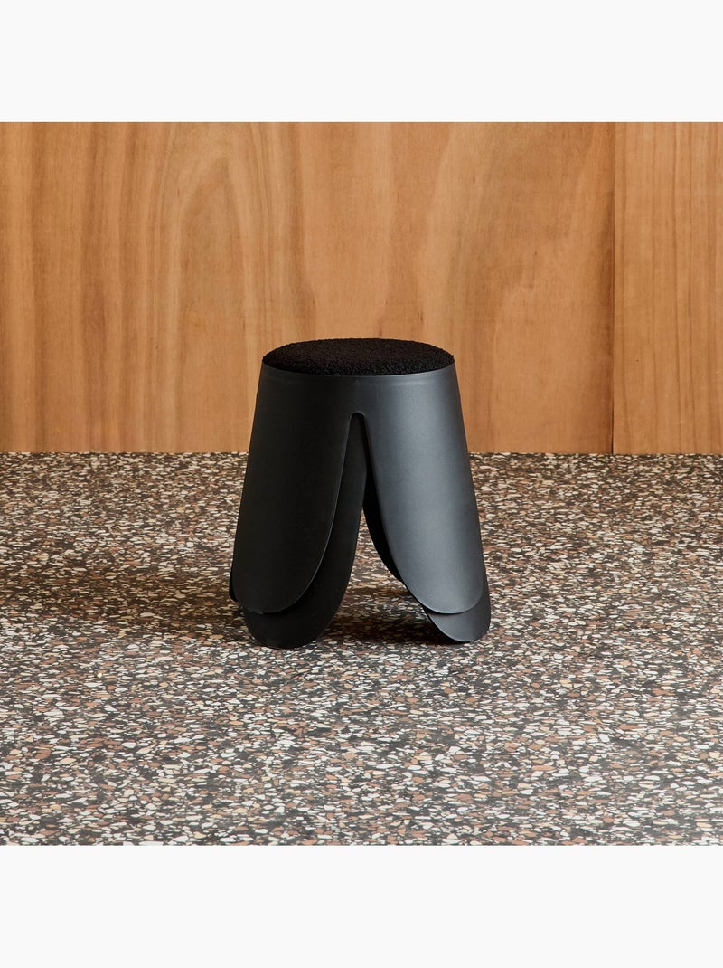 Tabouret empilable enfant bouclette texturée (lot de 2) Niki kids Noir - Kiabi