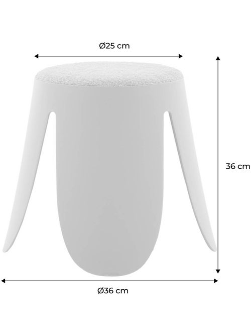 Tabouret empilable enfant bouclette texturée (lot de 2) Niki kids - Kiabi Tabouret empilable enfant bouclette texturée (lot de 2) Niki kids - Kiabi