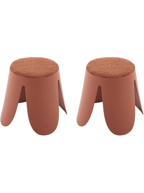 Tabouret empilable enfant bouclette texturée (lot de 2) Niki kids - Kiabi Tabouret empilable enfant bouclette texturée (lot de 2) Niki kids - Kiabi