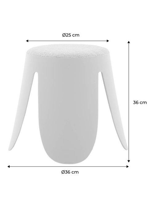 Tabouret empilable enfant bouclette texturée (lot de 2) Niki kids - Kiabi Tabouret empilable enfant bouclette texturée (lot de 2) Niki kids - Kiabi