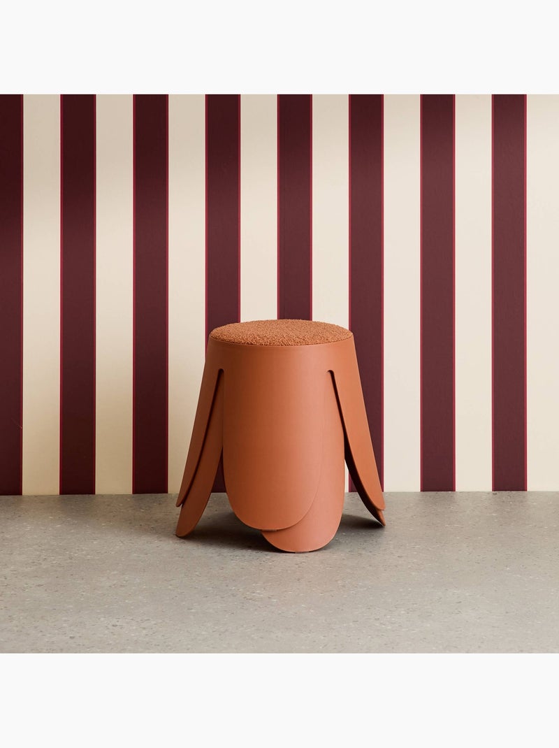Tabouret empilable enfant bouclette texturée (lot de 2) Niki kids Rouge brique - Kiabi
