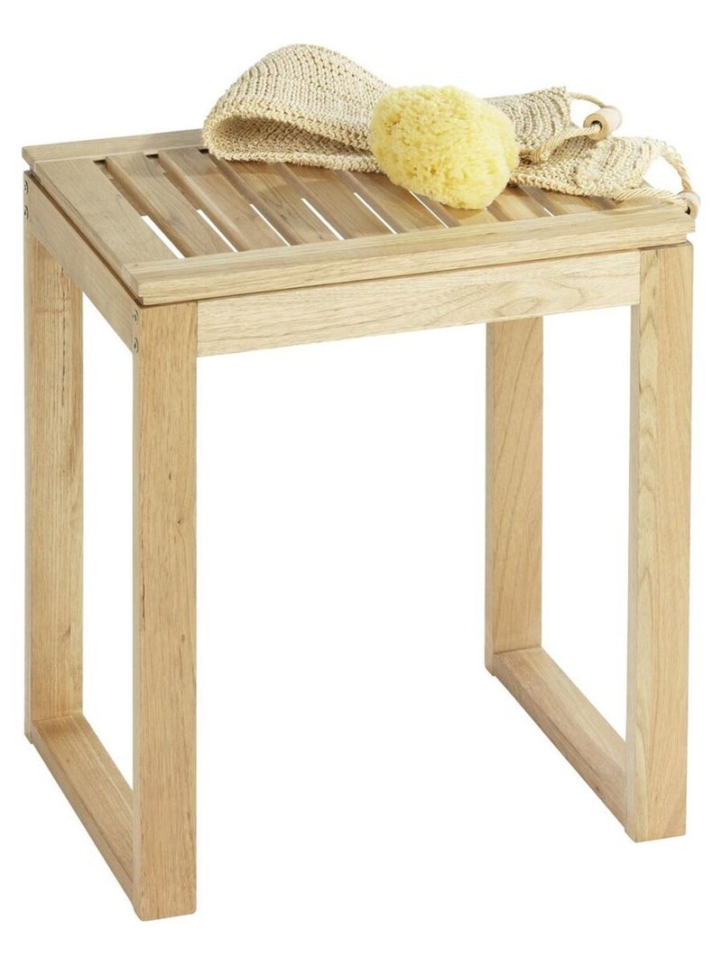 Tabouret en bois Norway - H. 46 cm Marron - Kiabi