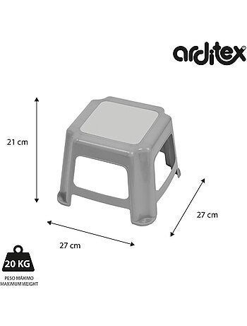 Tabouret En Plastique 27x27x21 cm - Minnie & Daisy