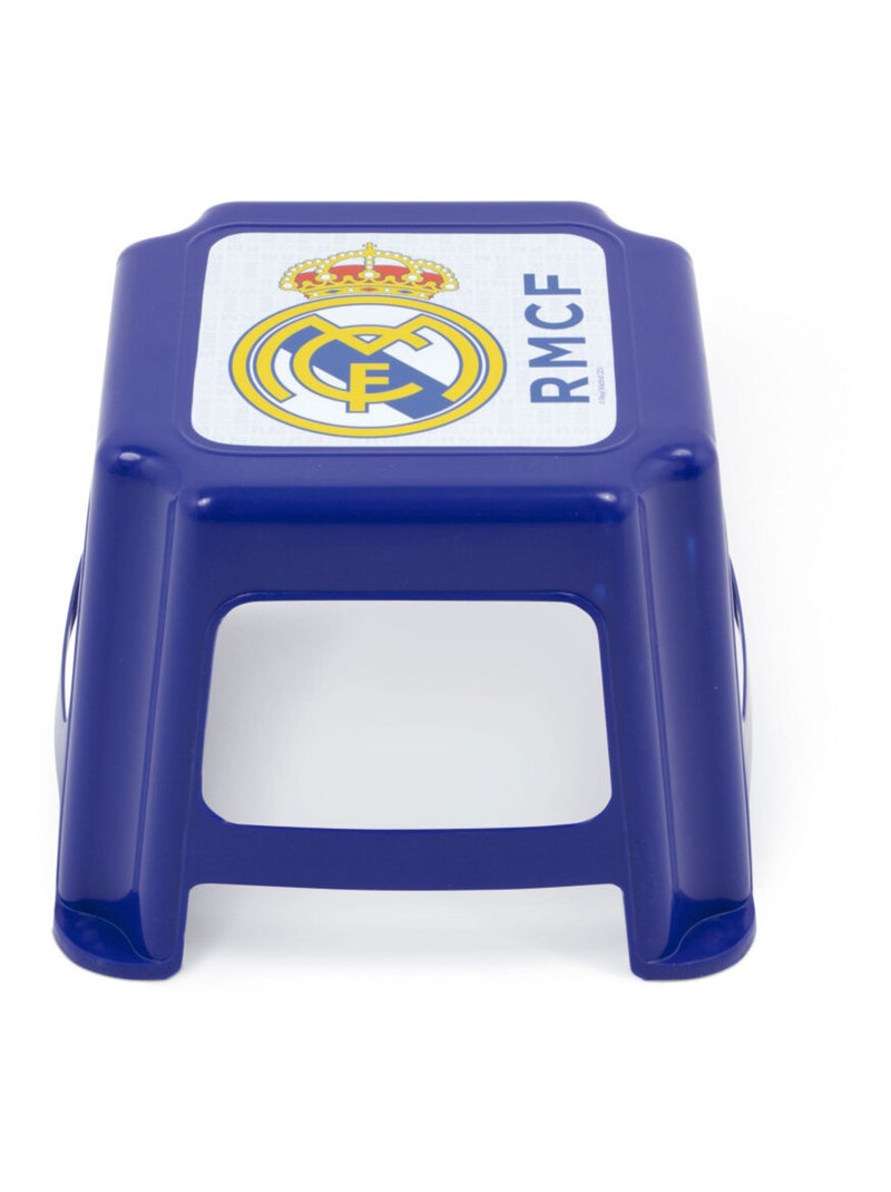 Tabouret En Plastique 27x27x21 cm - Real Madrid Bleu - Kiabi