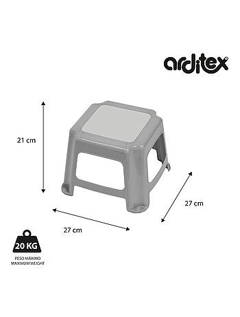 Tabouret En Plastique 27x27x21 cm - Spiderman