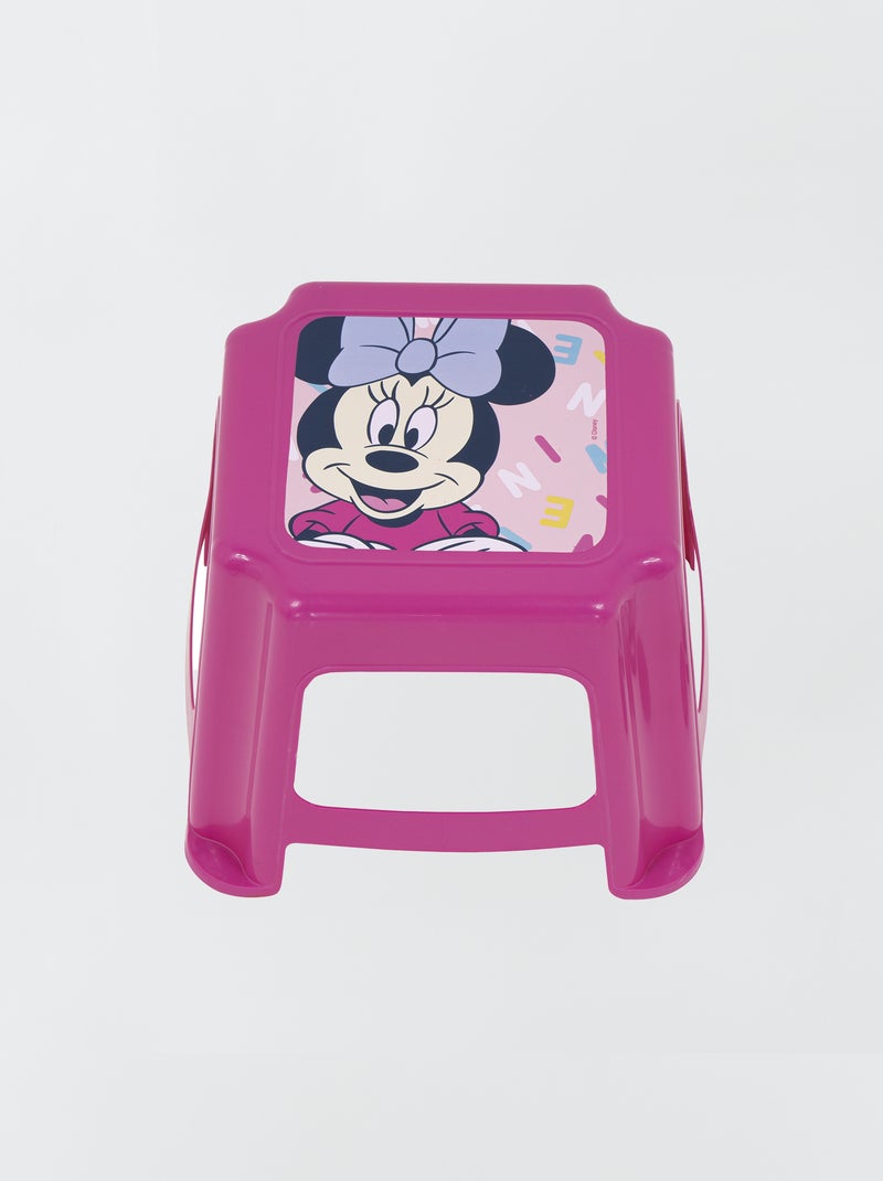 Tabouret en PVC imprimé 'Minnie' Rose - Kiabi