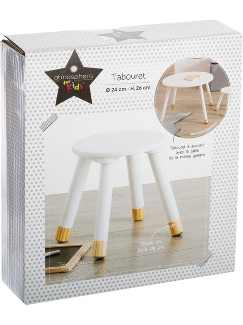 Tabouret enfant en bois DOUCEUR - Kiabi Tabouret enfant en bois DOUCEUR - Kiabi