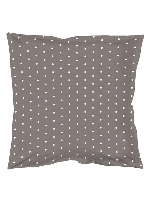 Taie d oreiller 63 x 63 cm Pixa gris blanc - Kiabi