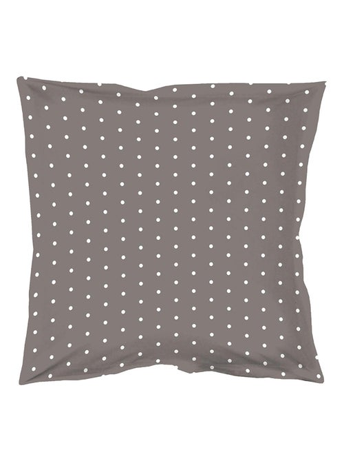 Taie d oreiller 63 x 63 cm Pixa gris blanc - Kiabi