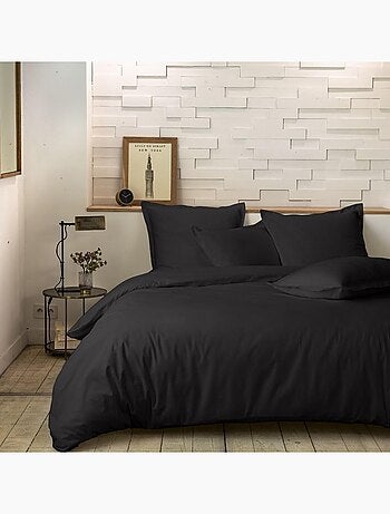 Taie d oreiller en percale de coton lavé