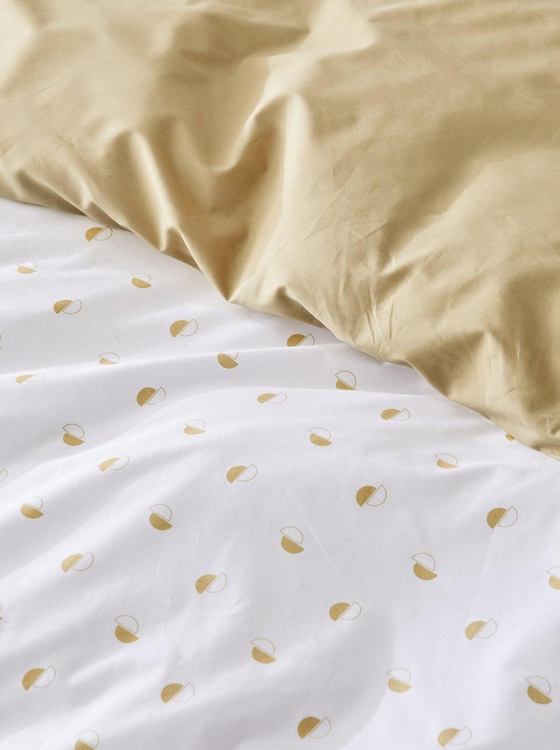 taie d oreiller percale géométrique Beige - Kiabi