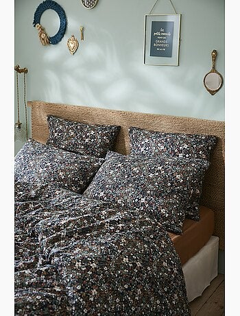 Taie d'oreiller gaze coton 60 x 60 cm Capucine camel