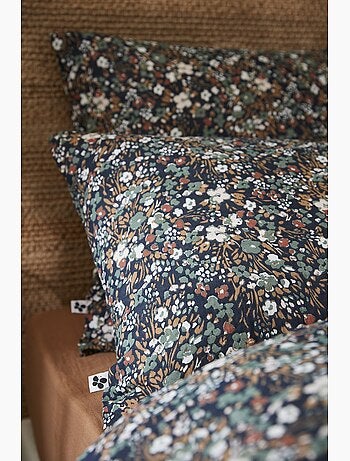 Taie d'oreiller gaze coton 60 x 60 cm Capucine camel