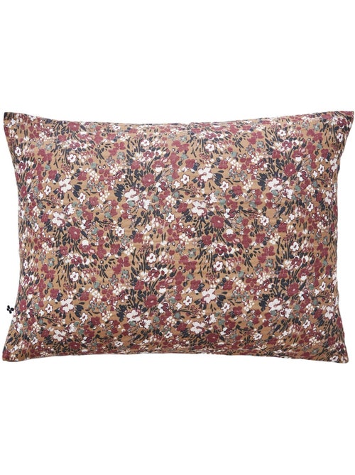 Taie d'oreiller gaze coton 60 x 60 cm Capucine camel - Kiabi Taie d'oreiller gaze coton 60 x 60 cm Capucine camel - Kiabi