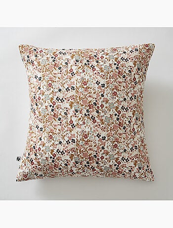 Taie d'oreiller gaze coton 60 x 60 cm Capucine camel