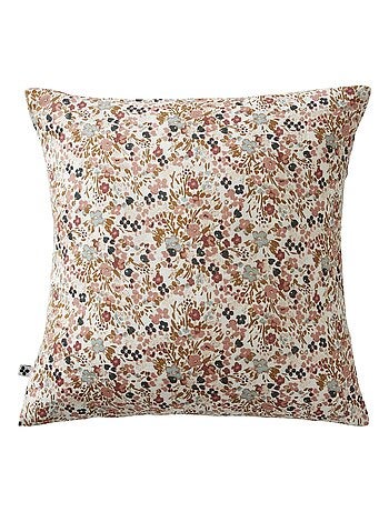 Taie d'oreiller gaze coton 60 x 60 cm Capucine camel