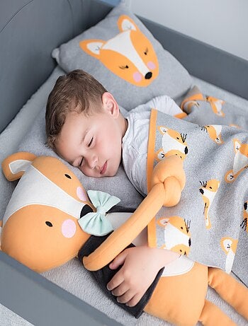 Taie de coussin en tricot de coton, RENARD SEVIRA KIDS