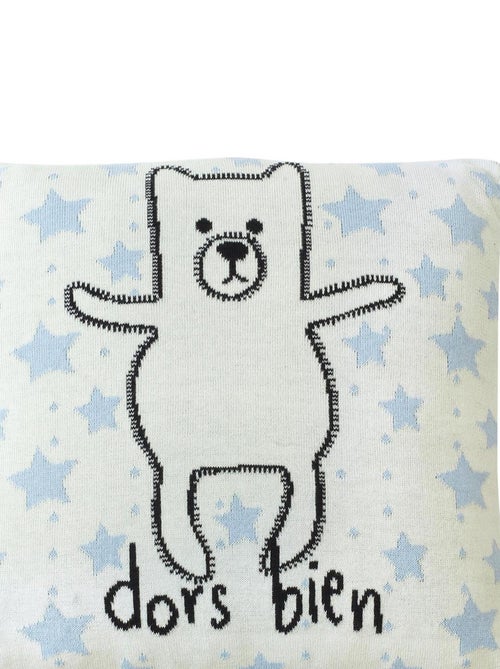 Taie de coussin enfant  tricoté, Ourson SEVIRA KIDS - Kiabi