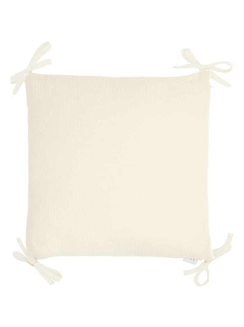 Taie de coussin modulable avec liens à nouer en gaze de coton SEVIRA KIDS Ecru - Kiabi