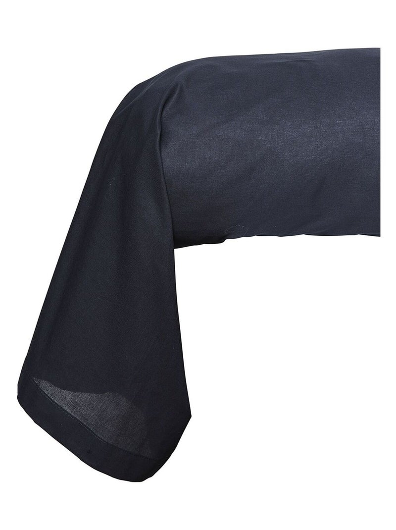 Taie de traversin - 100% coton BIO Bleu foncé - Kiabi