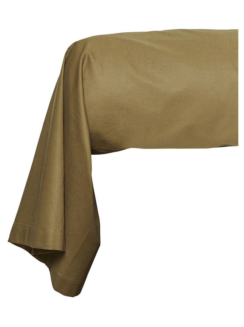 Taie de traversin - 100% coton BIO Marron - Kiabi