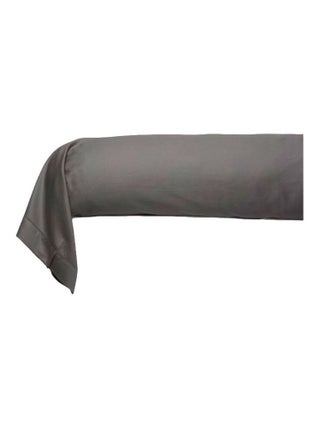 Taie de traversin - Blanc avenue Paris - 100% Satin de coton Peigné" / 80 fils/cm²