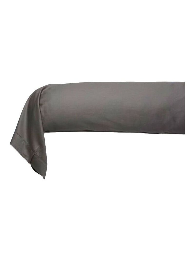 Taie de traversin - Blanc avenue Paris - 100% Satin de coton Peigné" / 80 fils/cm² Gris - Kiabi
