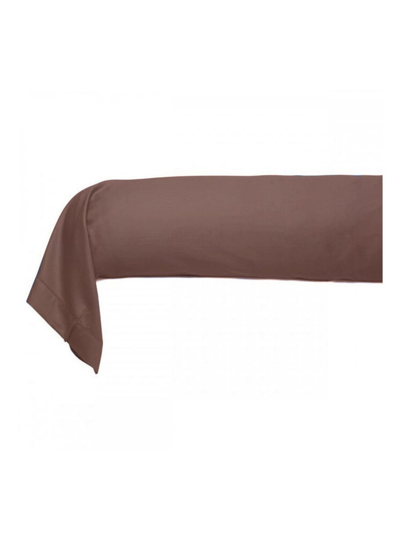 Taie de traversin - Blanc avenue Paris - 100% Satin de coton Peigné" / 80 fils/cm² Rose - Kiabi