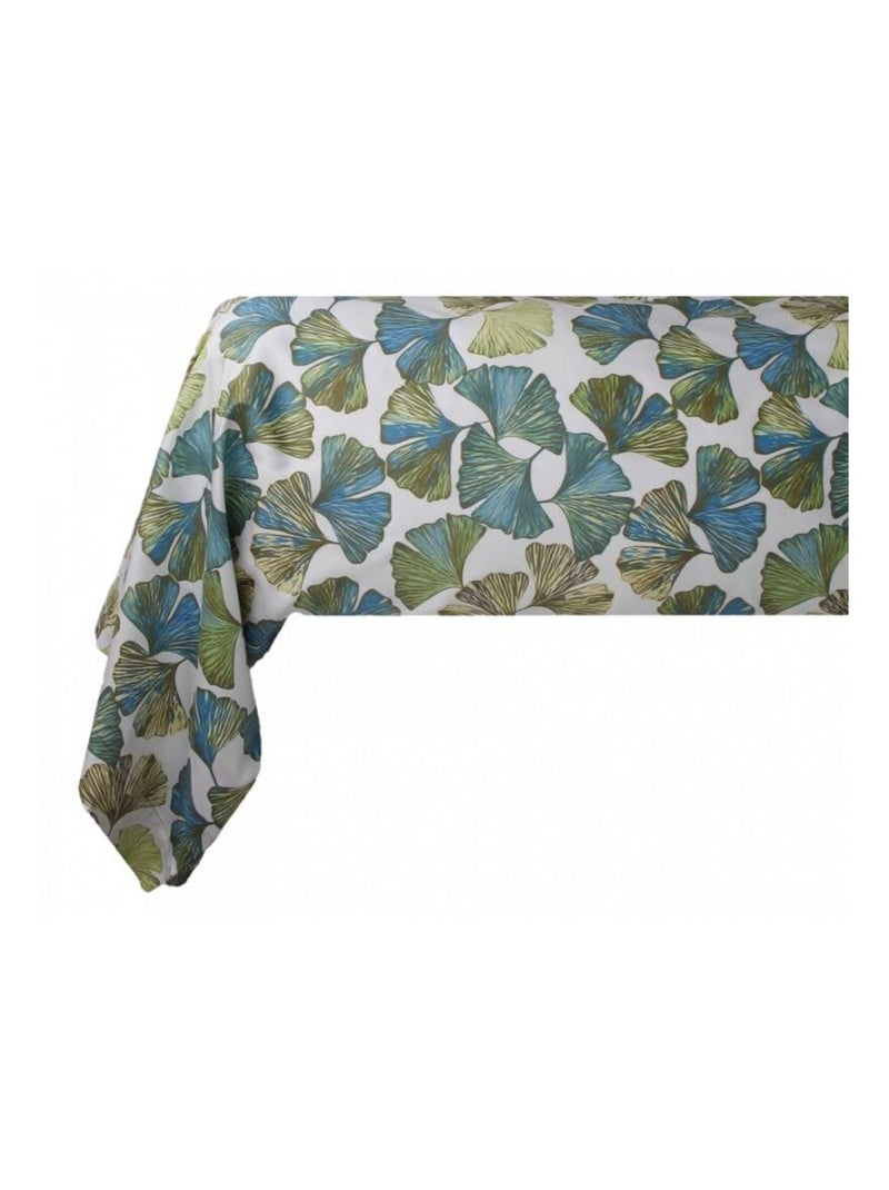 Taie de traversin - Blanc avenue Paris - 100% Satin de coton Peigné" / 80 fils/cm² Vert - Kiabi