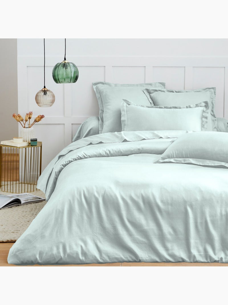 Taie de traversin - Coton Pur - 100 % Coton 57 Fils/cm² Vert menthe - Kiabi
