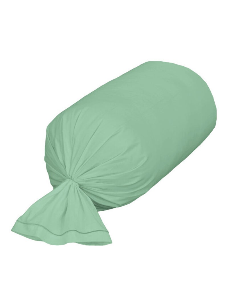 Taie de traversin - Coton Pur - 100% Percale de coton peigné Bleu céladon - Kiabi