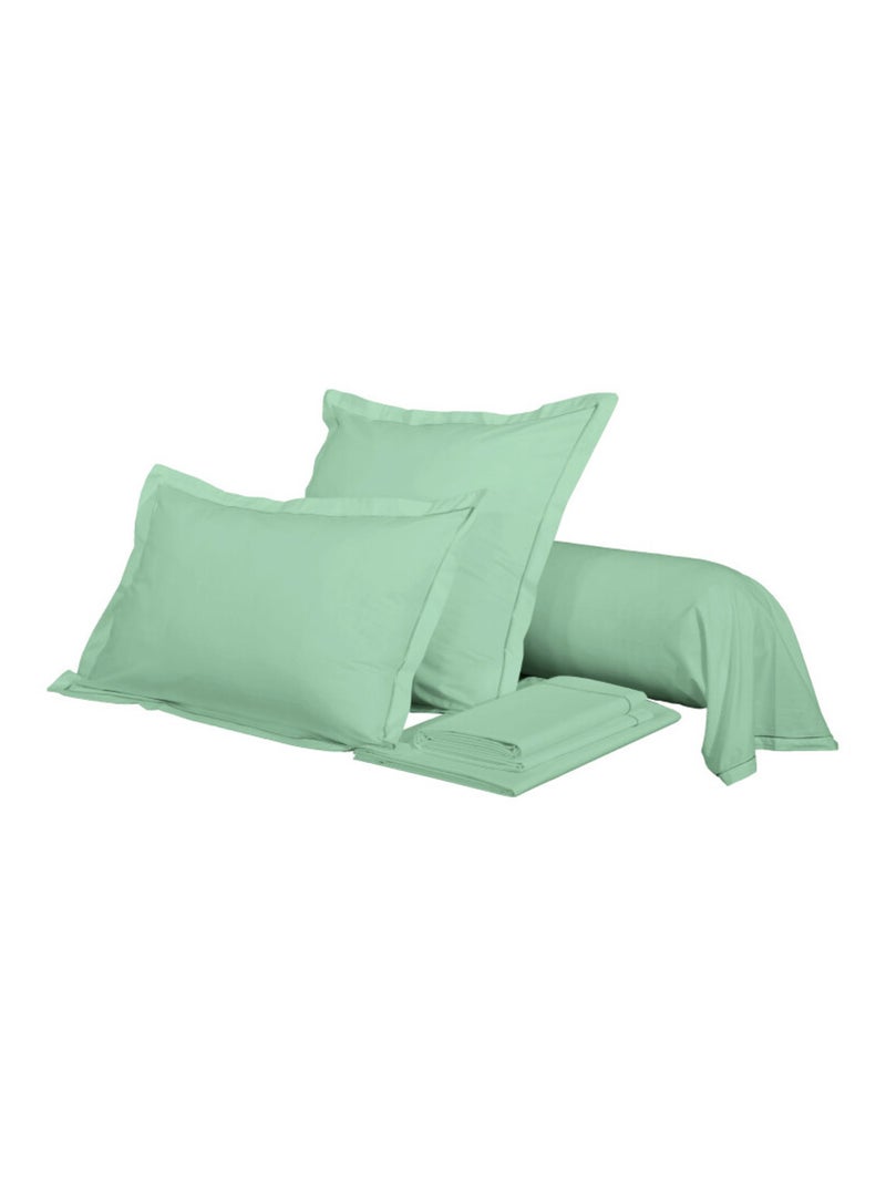 Taie de traversin - Coton Pur - 100% Percale de coton peigné Bleu céladon - Kiabi