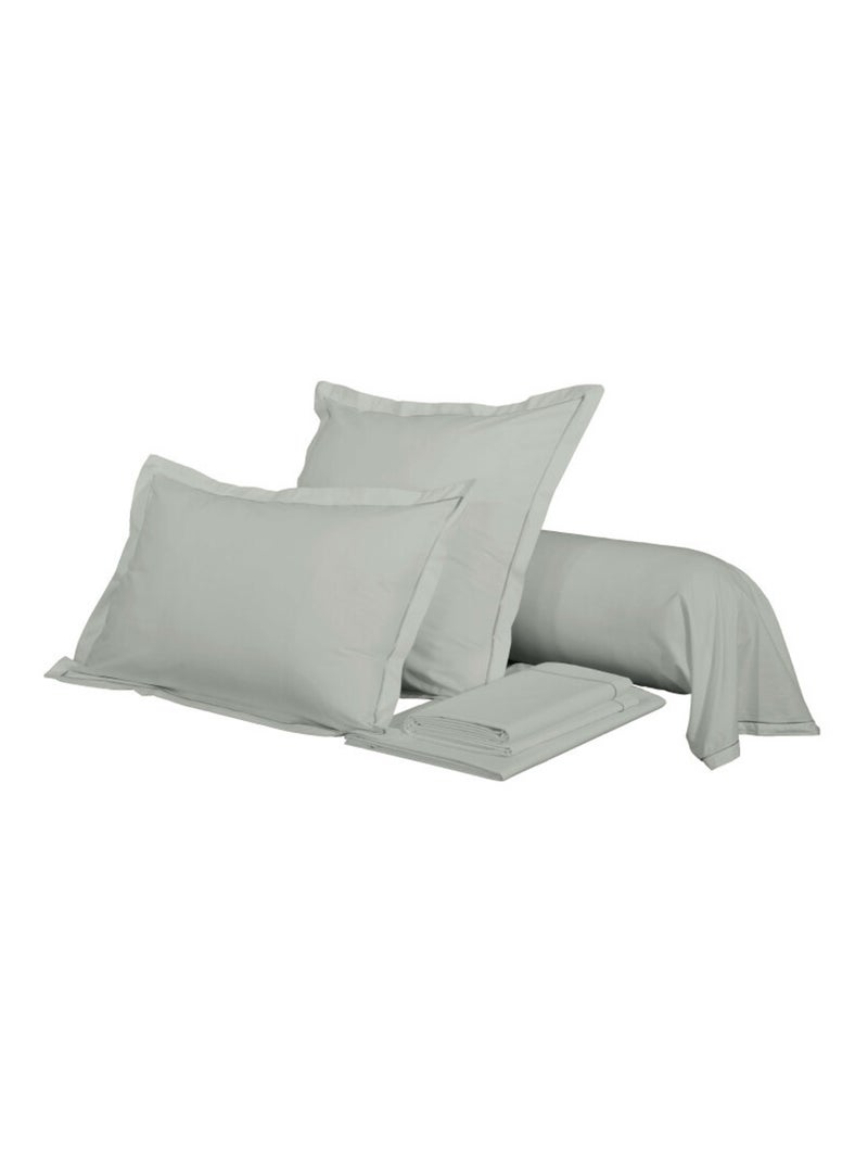 Taie de traversin - Coton Pur - 100% Percale de coton peigné Gris perle - Kiabi