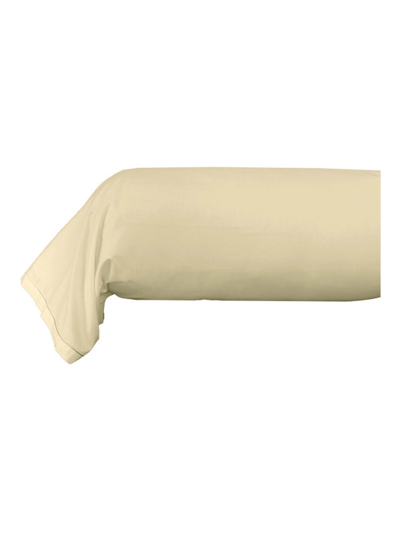 Taie de traversin - Coton Pur - 100% Percale de coton peigné Ivoire - Kiabi
