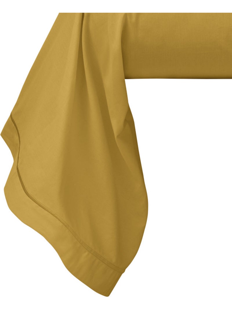 Taie de traversin - Coton Pur - 100% Percale de coton peigné Orange - Kiabi