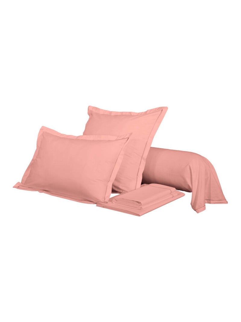 Taie de traversin - Coton Pur - 100% Percale de coton peigné Rose - Kiabi