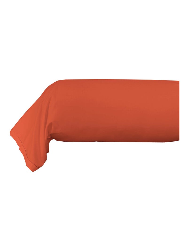Taie de traversin - Coton Pur - 100% Percale de coton peigné Terracotta - Kiabi