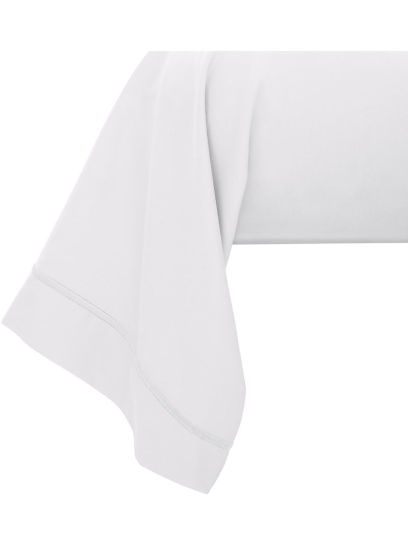 Taie de traversin - Coton Pur - 100% Satin de coton Peigné" / 120 fils/cm² Blanc - Kiabi