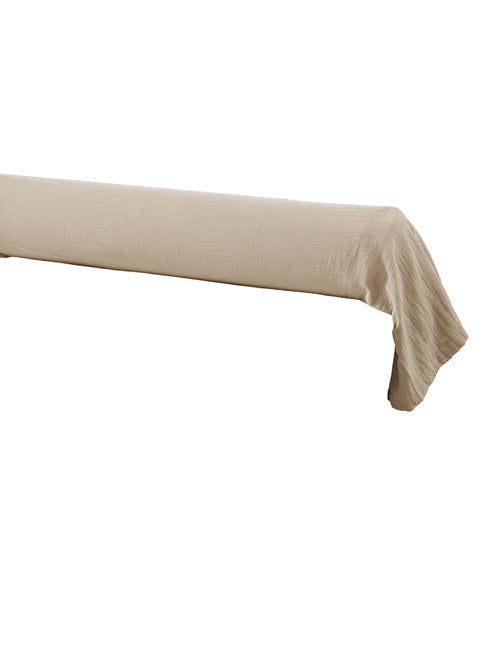 Taie de traversin - Double gaze de coton unie - Gaïa - Kiabi