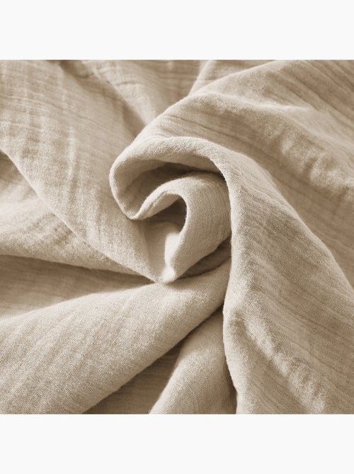 Taie de traversin - Double gaze de coton unie - Gaïa - Kiabi