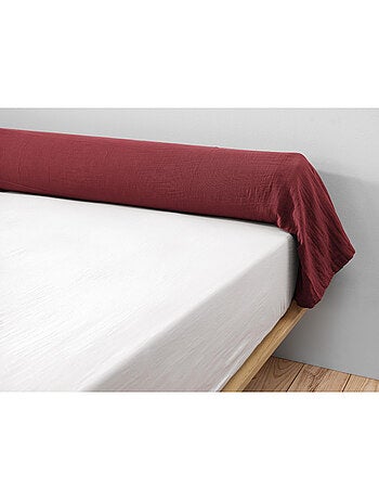 Taie de traversin - Double gaze de coton unie - Gaïa