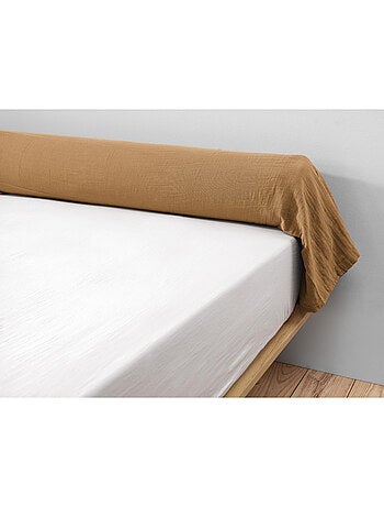 Taie de traversin - Double gaze de coton unie - Gaïa