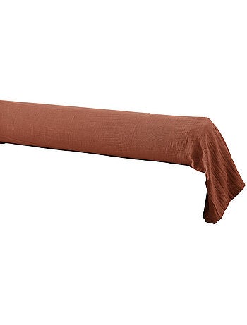 Taie de traversin - Double gaze de coton unie - Gaïa