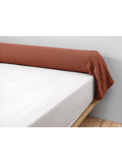 Taie de traversin - Double gaze de coton unie - Gaïa - Kiabi